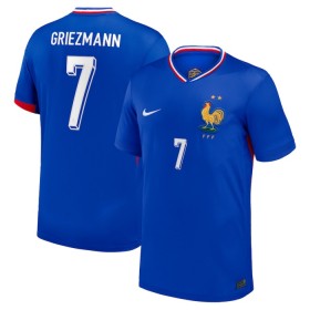 Frankrike Griezmann 7 Matchtröjor Hemma Fotbollströja EURO 2024